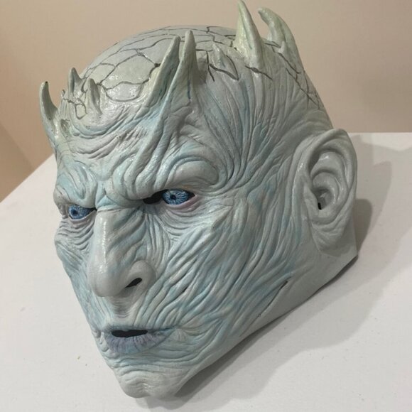 GAME OF THRONES NIGHT KING LATEX MASK ADULT SIZE REALISTIC GOTHIC COLLECTIBLE - Picture 5 of 16